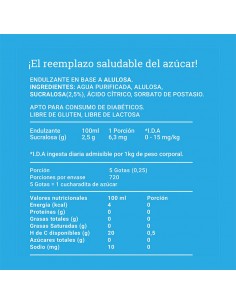 AluSweet Alulosa Gotas 180ml 2