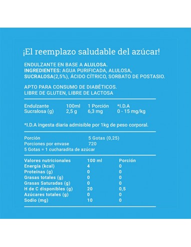 AluSweet Alulosa Gotas 180ml AluSweet Alulosa Gotas 180ml